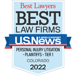 Top Personal Injury Law Firm in Denver, CO award badge